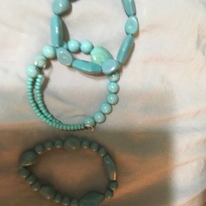 3 Turquoise bracelets